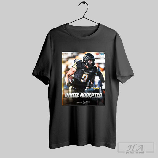 Official Poster Carter Runyon Towson Tigers East West Shrine Bowl Football Invite Accepted January 30 2025 Att Stadium T Shirt