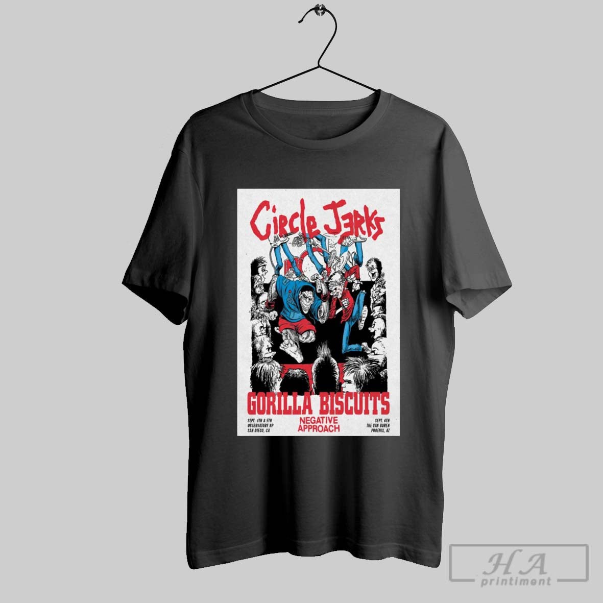 Official Poster Circle Jerks San Diego Ca And Phoenix Az September 4 5 6 2025 Tour T Shirt