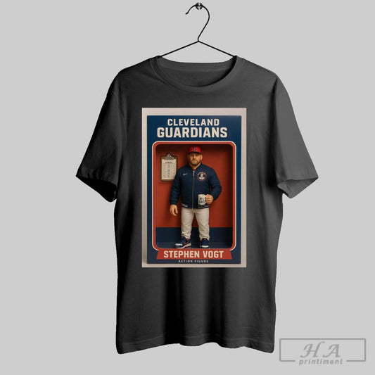 Official Poster Cleveland Guardians To Do This Trend Stephen Vogt Reimagined As Action Figures T Shirt
