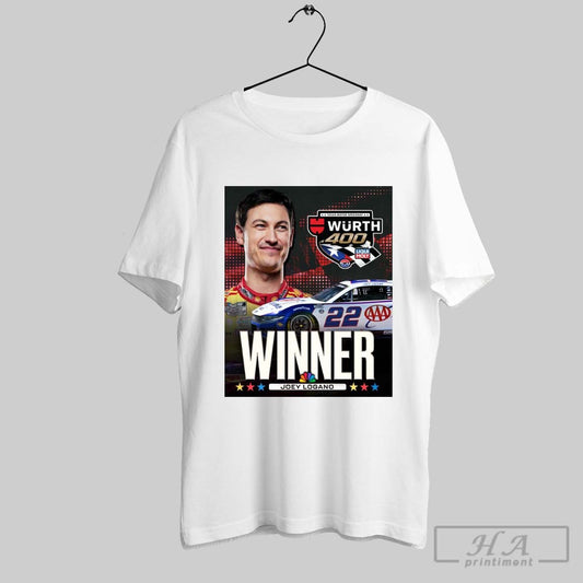 Official Poster Congratulate Joey Logano Winner Nascar Cup Series Texas Motor Speedway Wurth 400 T Shirt