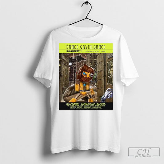 Official Poster Dance Gavin Dance Swanfest An Evening In Chicago May 31 2025 Byline Bank Aragon Ballroom Tee Shirt Sweatshirt