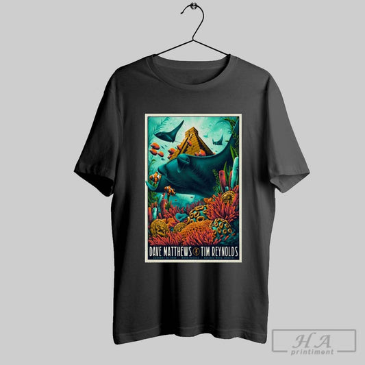 Official Poster Dave Matthews Band And Tim Reynolds In Riviera Maya Mexico On January 26 2025 T Shirt