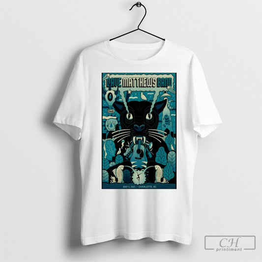 Official Poster Dave Matthews Band Show May 4 2025 First Ward Park Charlotte Nc T Shirt