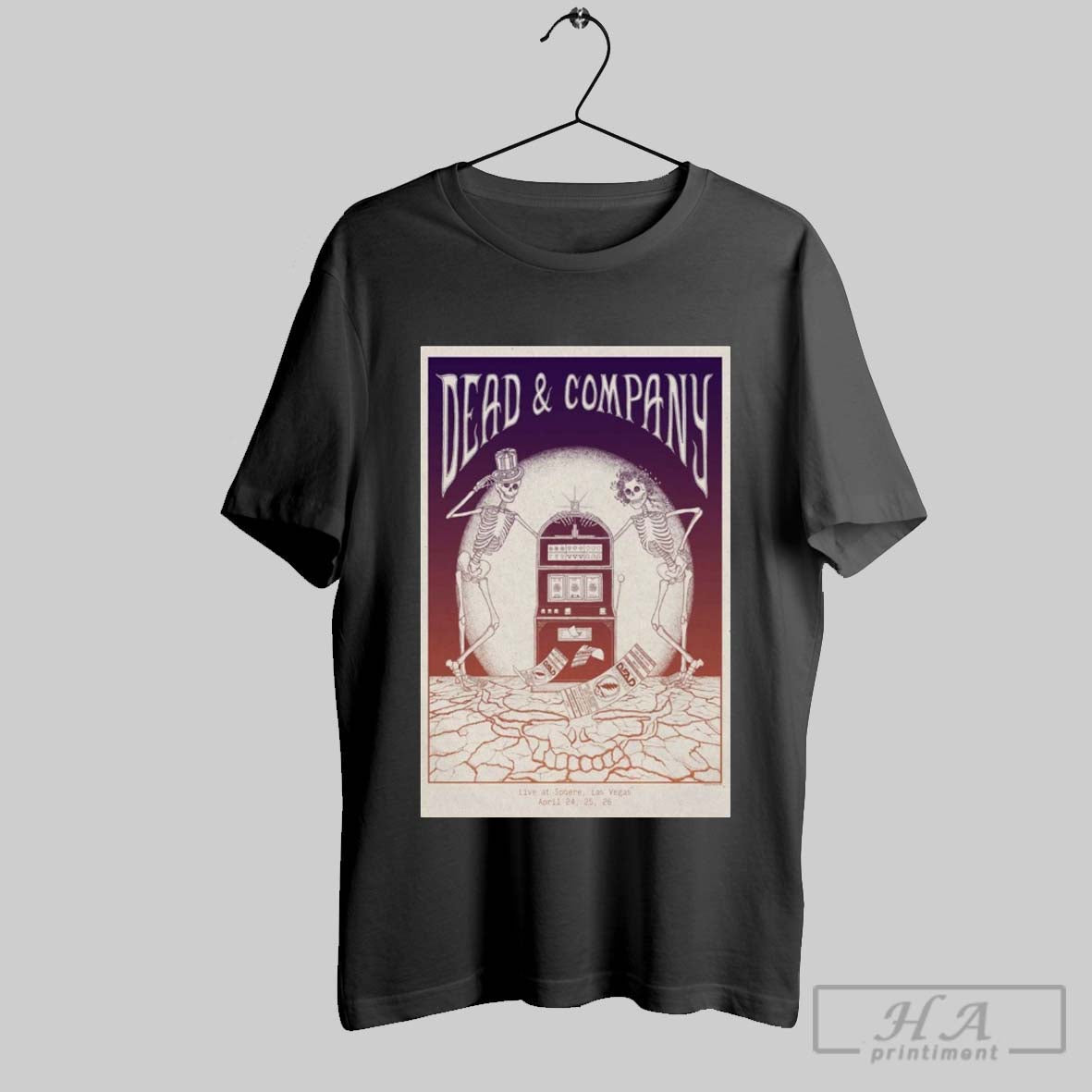 Official Poster Dead Company Live At Sphere Las Vegas Nv April 24 25 26 2025 Tour T Shirt