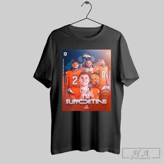 Official Poster Denver Broncos Im Supporting Afc Number Seven Seed Nfl Football Playoffs Broncos Country Lets Ride T Shirt