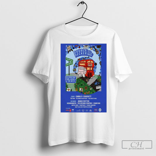 Official Poster Double Decker Arts Festival Apr 25 26 2025 Shirts