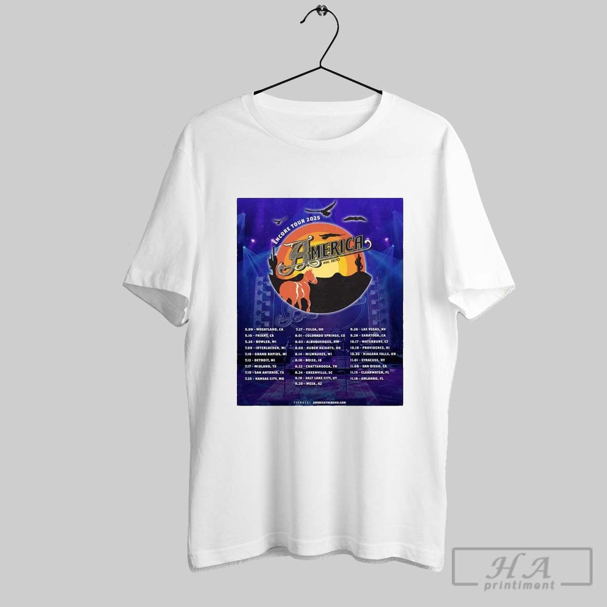 Official Poster Encore Tour 2025 America Est 1970 Bowler Wi On Saturday May 24 T Shirt