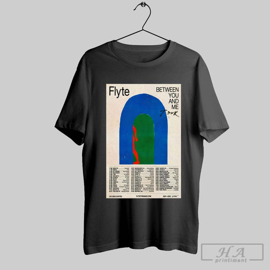 Official Poster Flyte Between You And Me Tour 2025 10 Sep Brighton Concorde 2 11 Sep Bristol Trinity T Shirt