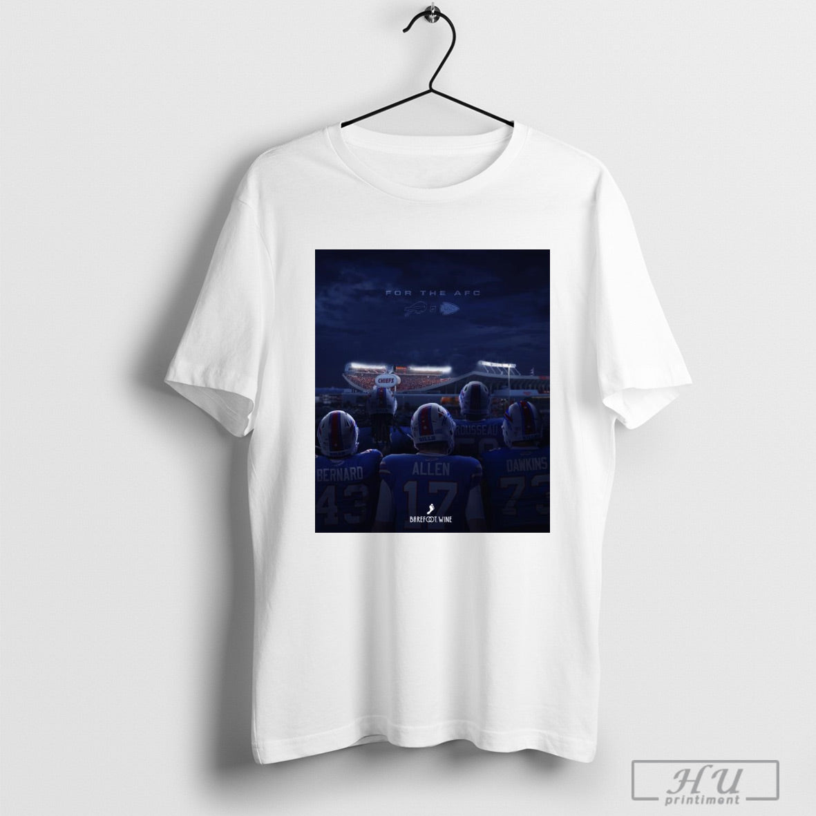 Official Poster For The Afc Buffalo Bills Vs Kansas City Chiefs A Trip To New Orleans Is On The Line Barefoo Twine T Shirt Sweatshirt Posters