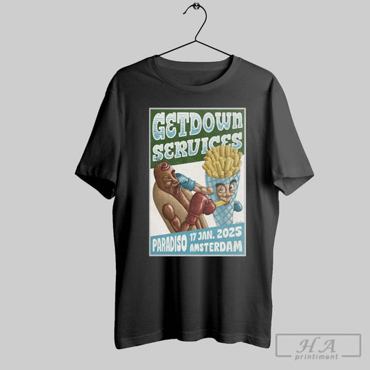 Official Poster Getdown Services January 17 2025 Paradiso Amsterdam Netherlands T Shirt