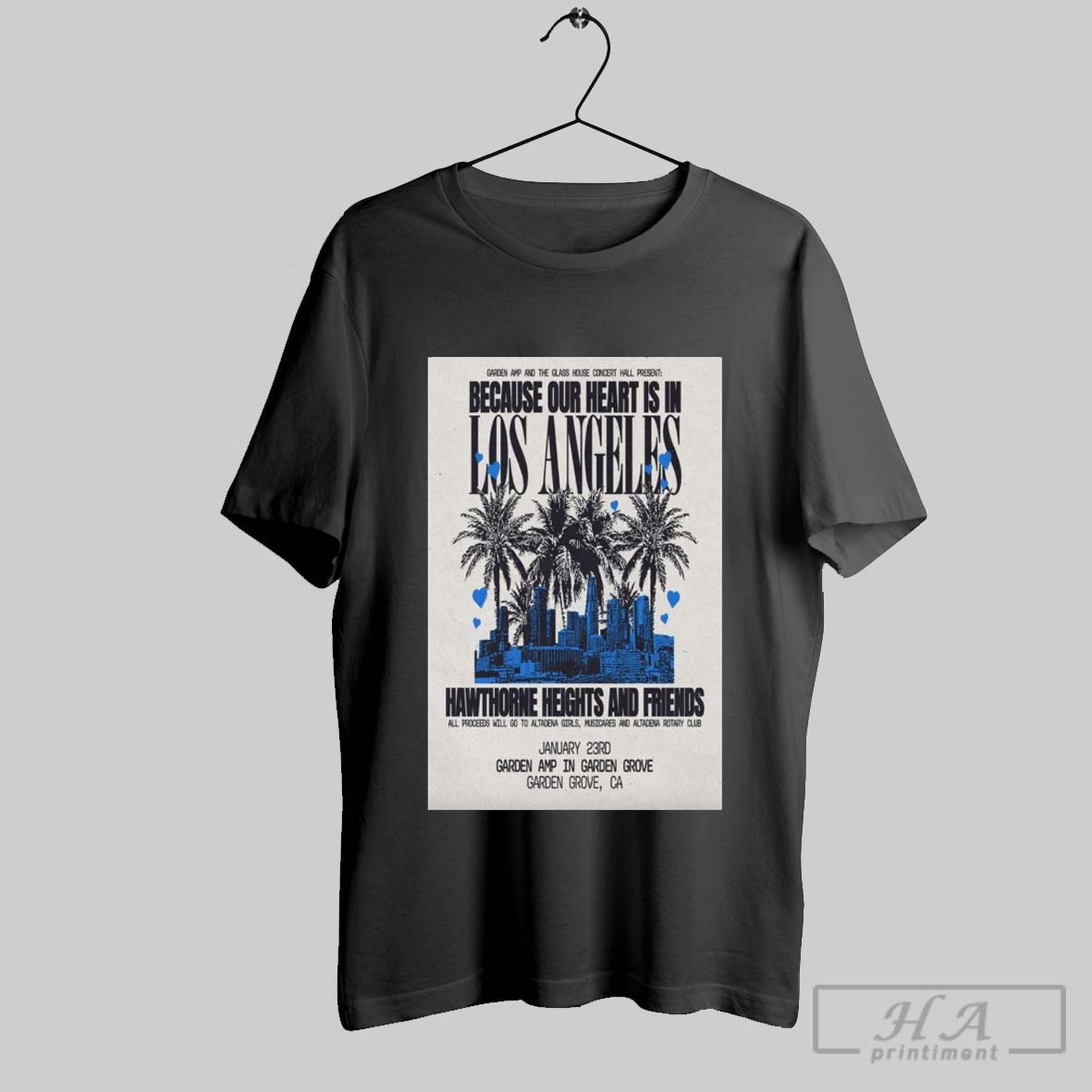 Official Poster Hawthorne Heights And Friends Garden Amp In Garden Grove Ca Jan 23 2025 T Shirts