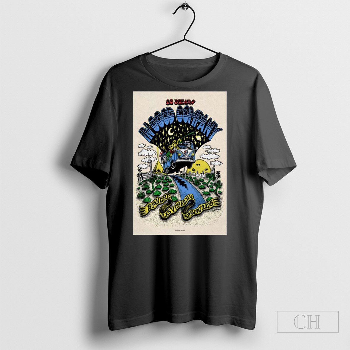 Official Poster In Good Company 10 Year Sphere Las Vegas Nv Spring 2025 Tour T Shirt