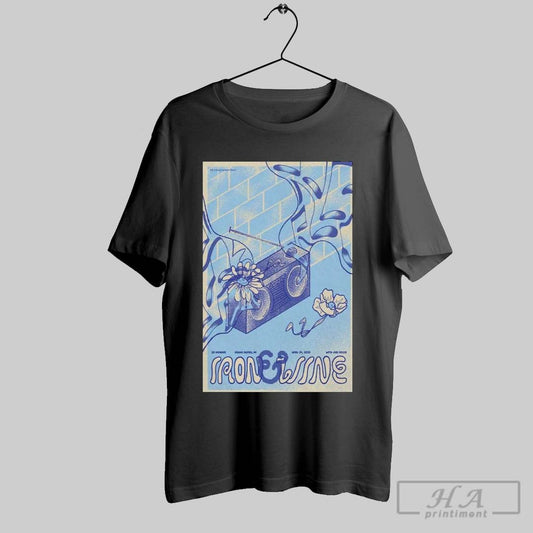 Official Poster Iron Wine At 20 Monroe Grand Rapids Mi Apr 24 2025 Tour T Shirt
