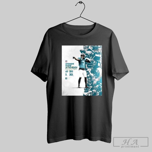 Official Poster Jacksonville Jaguars Brian Thomas Jr Offensive Rookie Of The Month Dec Jan Signature T Shirt