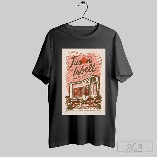 Official Poster Jason Isbell And The 40 Unit Choctaw Grand Theater Durant Ok April 6 2025 Concert T Shirt