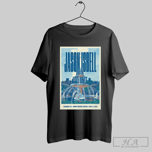 Official Poster Jason Isbell And The 400 Unit Savannah Ga April 14 2025 Savannah Music Festival Tour T Shirt