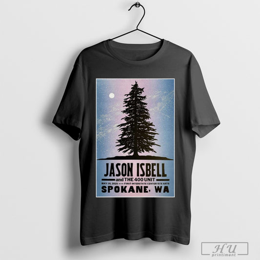 Official Poster Jason Isbell And The 400 Unit Show May 16 2025 First Interstate Center For The Arts Spokane Wa T Shirt Sweatshirt