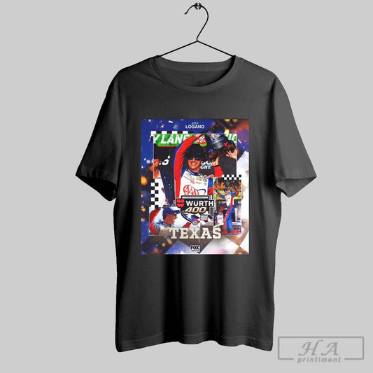 Official Poster Joey Logano Nascar Cup Series Wins At Texas Motor Speedway Wurth 400 T Shirt
