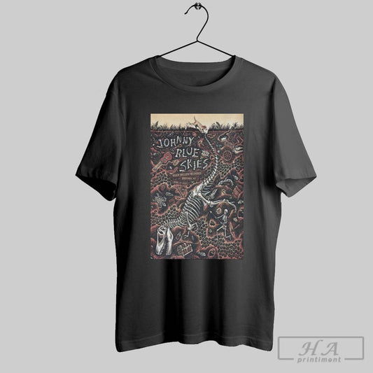 Official Poster Johnny Blue Skies Brick Breeden Fieldhouse Bozeman Mt April 17 2025 Concert T Shirt