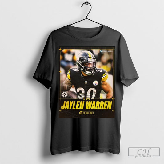 Official Poster Pittsburgh Steelers Football Nfl Have Tendered An Offer To Restricted Free Agent Rb Jaylen Warren T Shirt