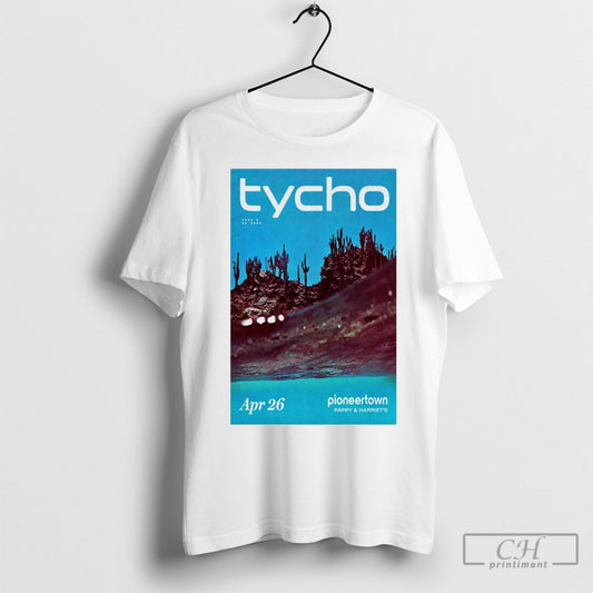 Official Poster Tycho April 26 2025 Pappy And Harriets In Pioneertown Ca Shirt