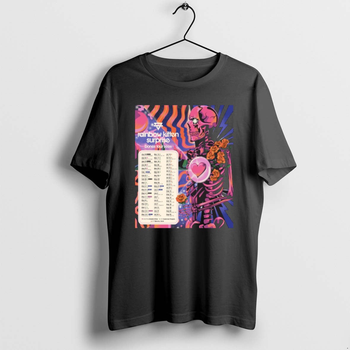 Official Rainbow Kitten Surprise 2026 Bones Tour T-Shirts, Hoodie, Sweatshirt
