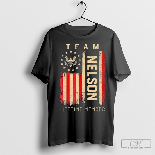 Official Team Nelson Lifetime Member American Flag Shirts