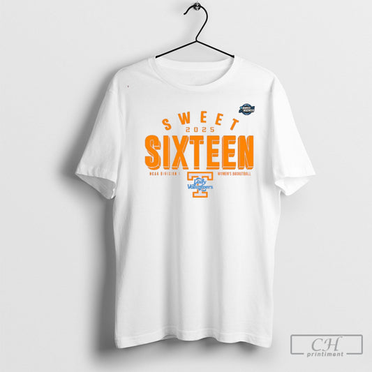 Official Tennessee Lady Vols Sweet Sixteen 2025 Ncaa Womens Basketball Tournament March Madness Shirt Sweatshirt Poster