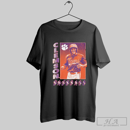 Official Tryston Mccladdie Illustrated Clemson Tigers Baseball Ncaa Vintage T Shirt