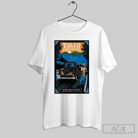 Official Tyler Childers With Wynonna Judd And S G Goodman April 19 2025 Kroger Field Lexington Ky Poster Graphic T Shirt