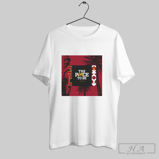 Official Usc Trojans The Place To Be Time To Win Univ Of Southern California House Of Victory Poster T Shirts