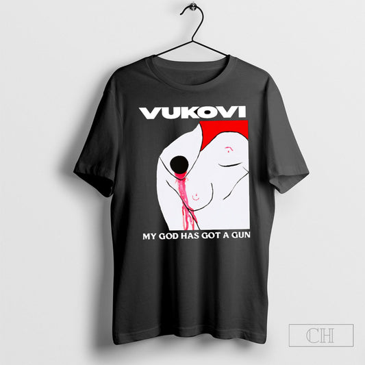 Official Vukovi My God Has Got A Gun Shirt Sweatshirt Poster