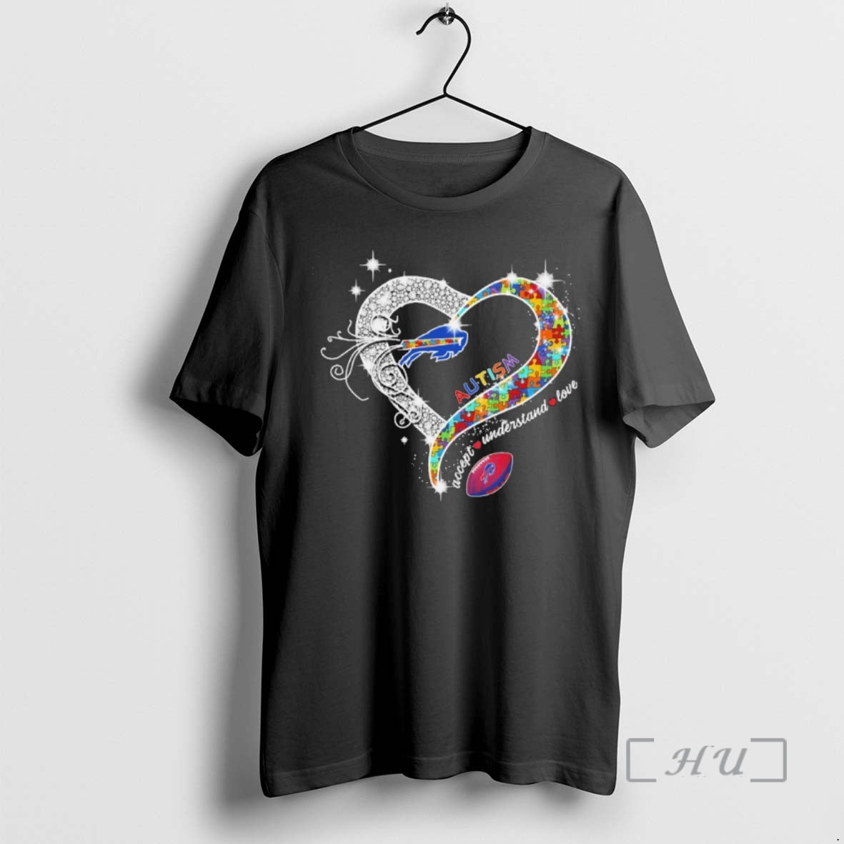 Officials Autism Heart Accept Understand Love Ball Logo Buffalo Bills T-Shirts, Hoodie, Sweatshirt