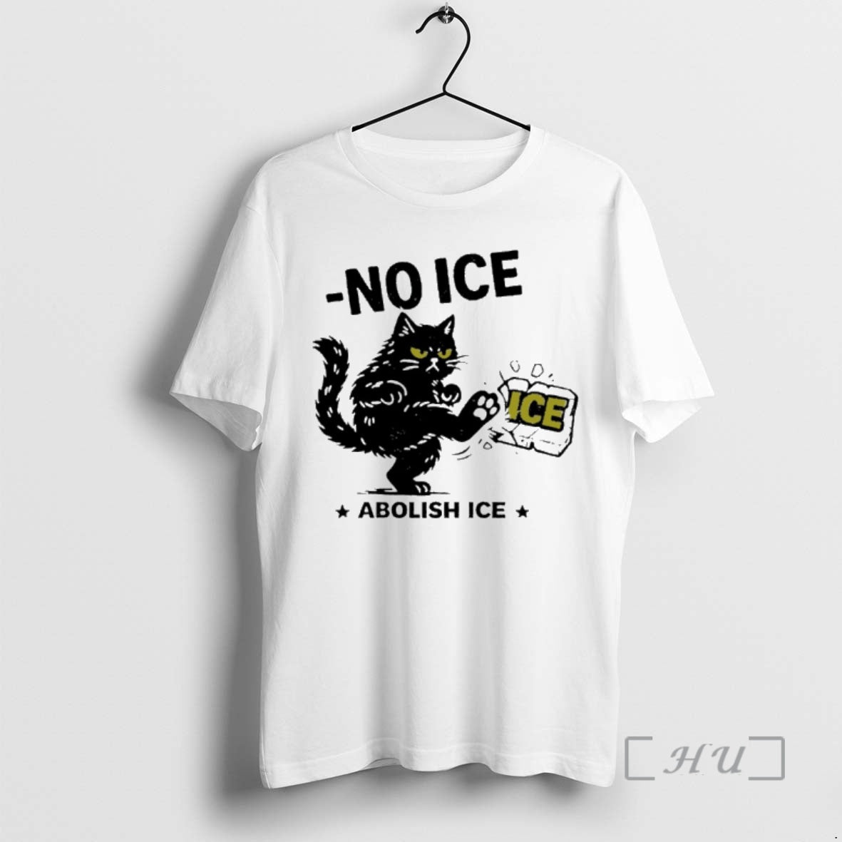 Officials Black Cat No Ice Abolish Ice T-Shirts, Hoodie, Sweatshirt