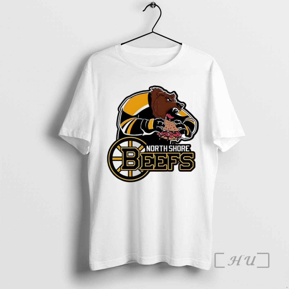 Officials Boston Bruins Hockey North Shore Beefs Bear Mascot T-Shirts, Hoodie, Sweatshirt | TeeSparky.com