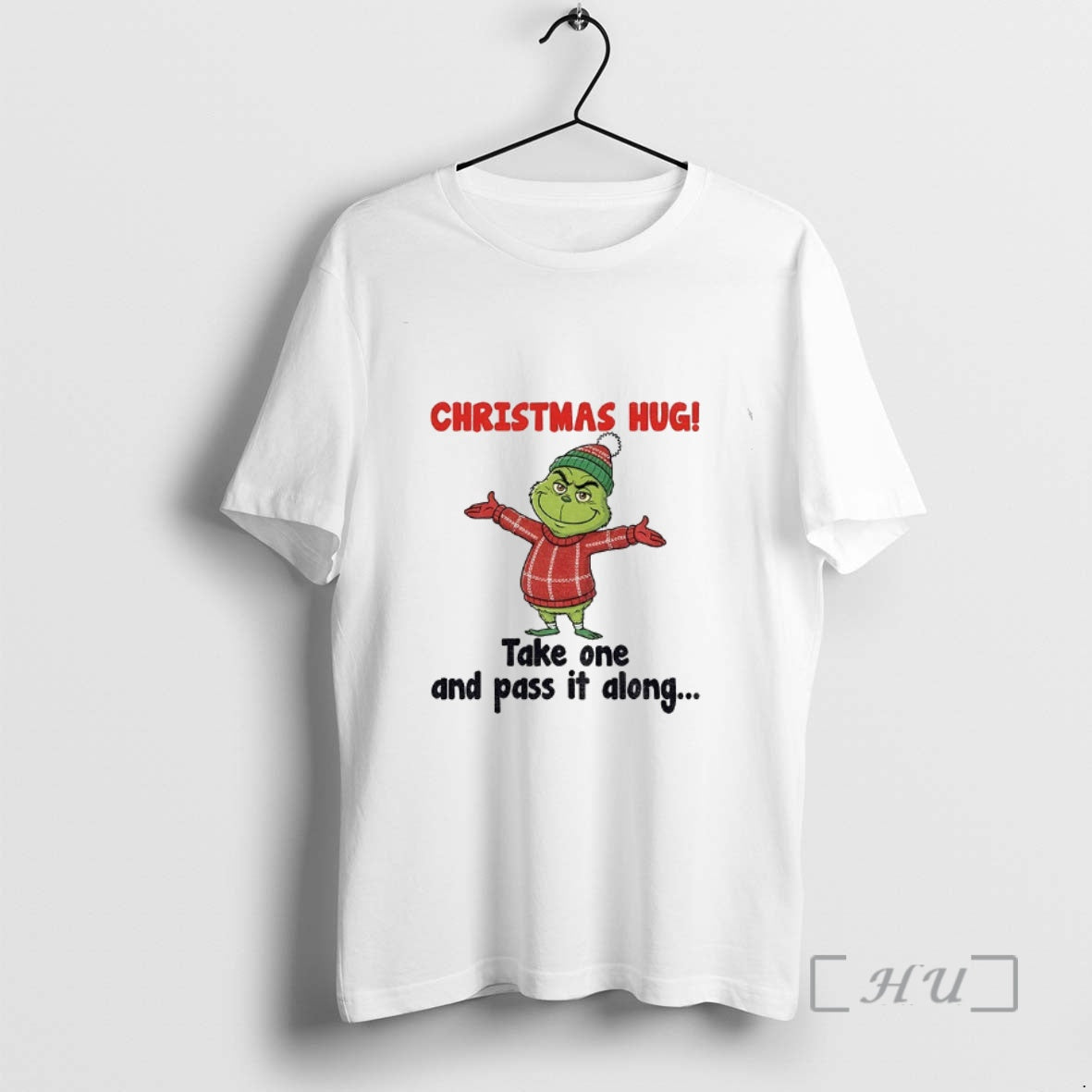Officials Grinch Christmas Hug Take One And Pass It Along Merry Xmas Premium T Shirts Hoodie, Sweatshirt | TeeSparky.com