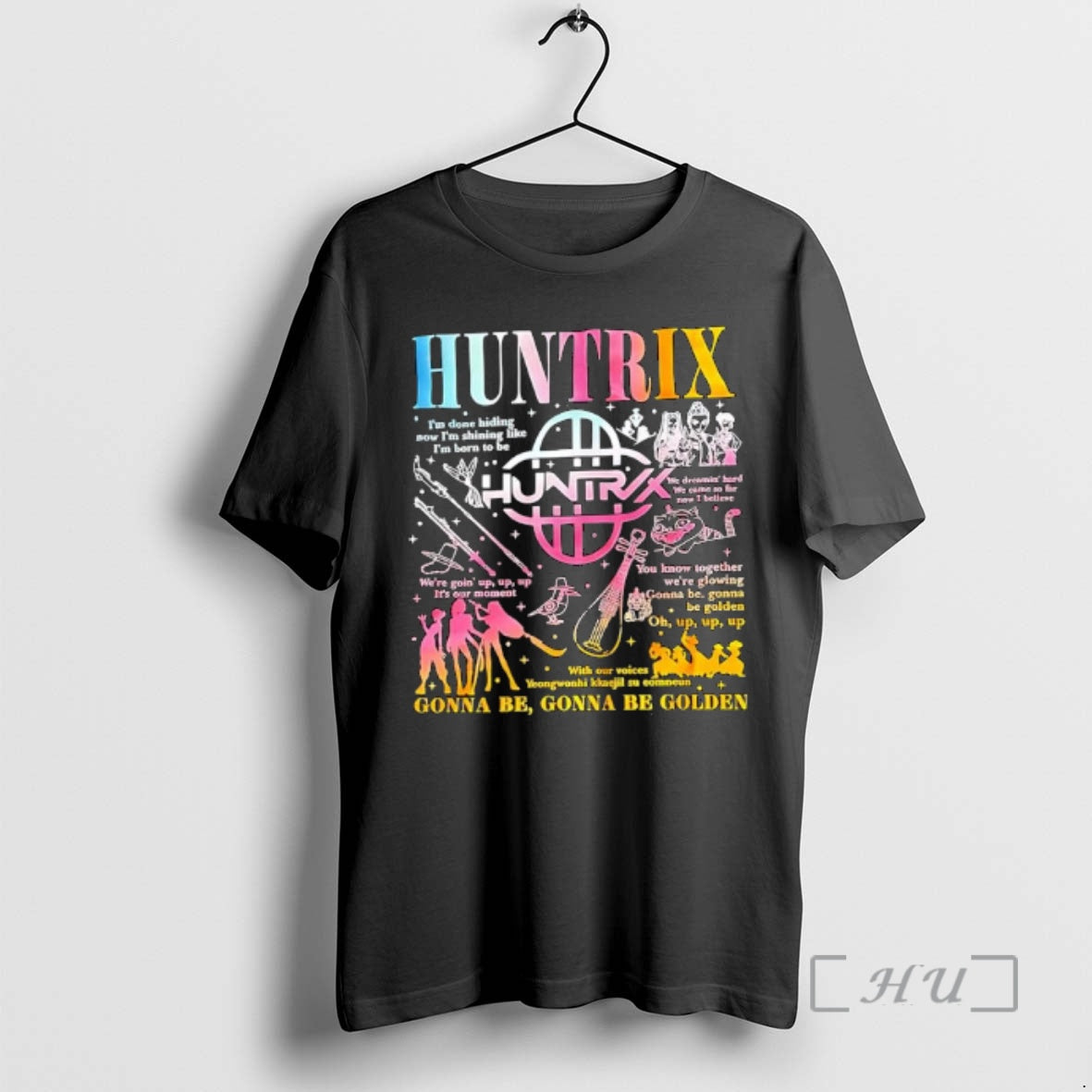 Officials Huntrix Gonna Be Golden You Know Together Were Glowing Gonna Be Premium T Shirts Hoodie, Sweatshirt | TeeSparky.com