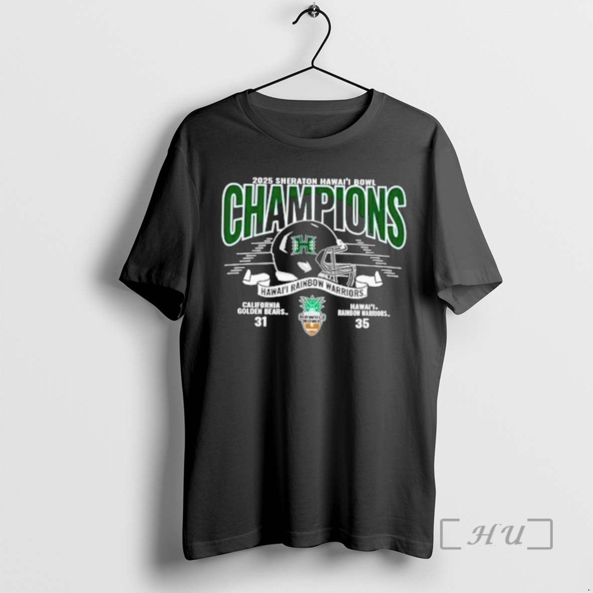 Officials Hawaii Rainbow Warriors 2025 Sheraton Hawaii Bowl Champions Helmet T-Shirts, Hoodie, Sweatshirt | TeeSparky.com