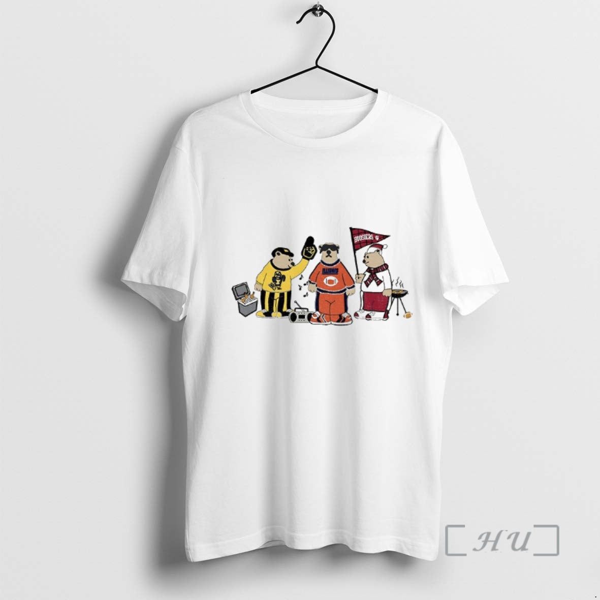 Officials Illinois Fighting Illini Indiana Hoosiers Vs Iowa Hawkeyes Tailgating Fan Bears Premium T Shirts Hoodie, Sweatshirt