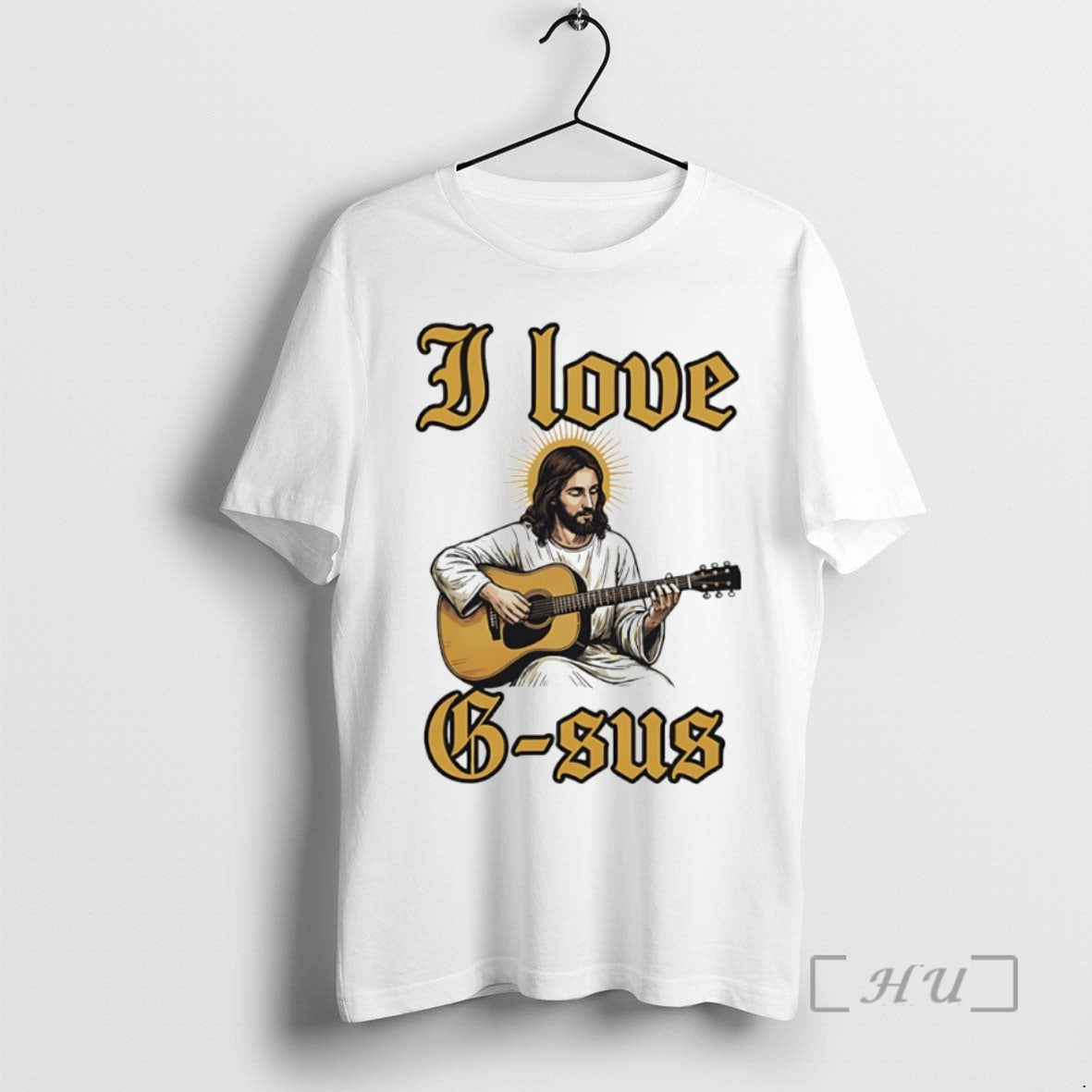 Officials Jesus Playing Guitar I Love G Sus Circle T-Shirts, Hoodie, Sweatshirt