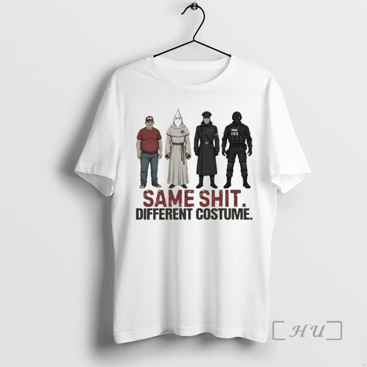 Officials Kkk Police Same Shit Different Costume Maga Political T-Shirts, Hoodie, Sweatshirt | TeeSparky.com
