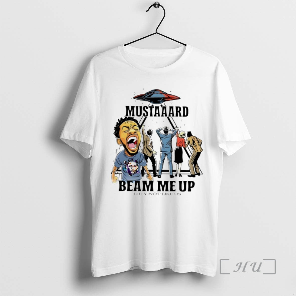 Officials Kendrick Lamar Ufo Mustaaard Beam Me Up They Not Like Us Premium T Shirts Hoodie, Sweatshirt | TeeSparky.com