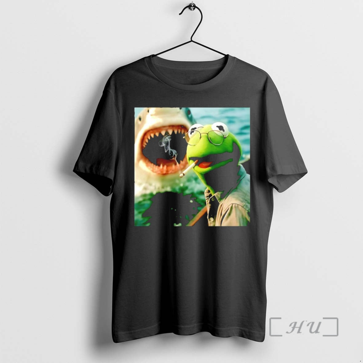 Officials Kermit The Frog Smoking Jaws Muppet Meme T-Shirts, Hoodie, Sweatshirt | TeeSparky.com