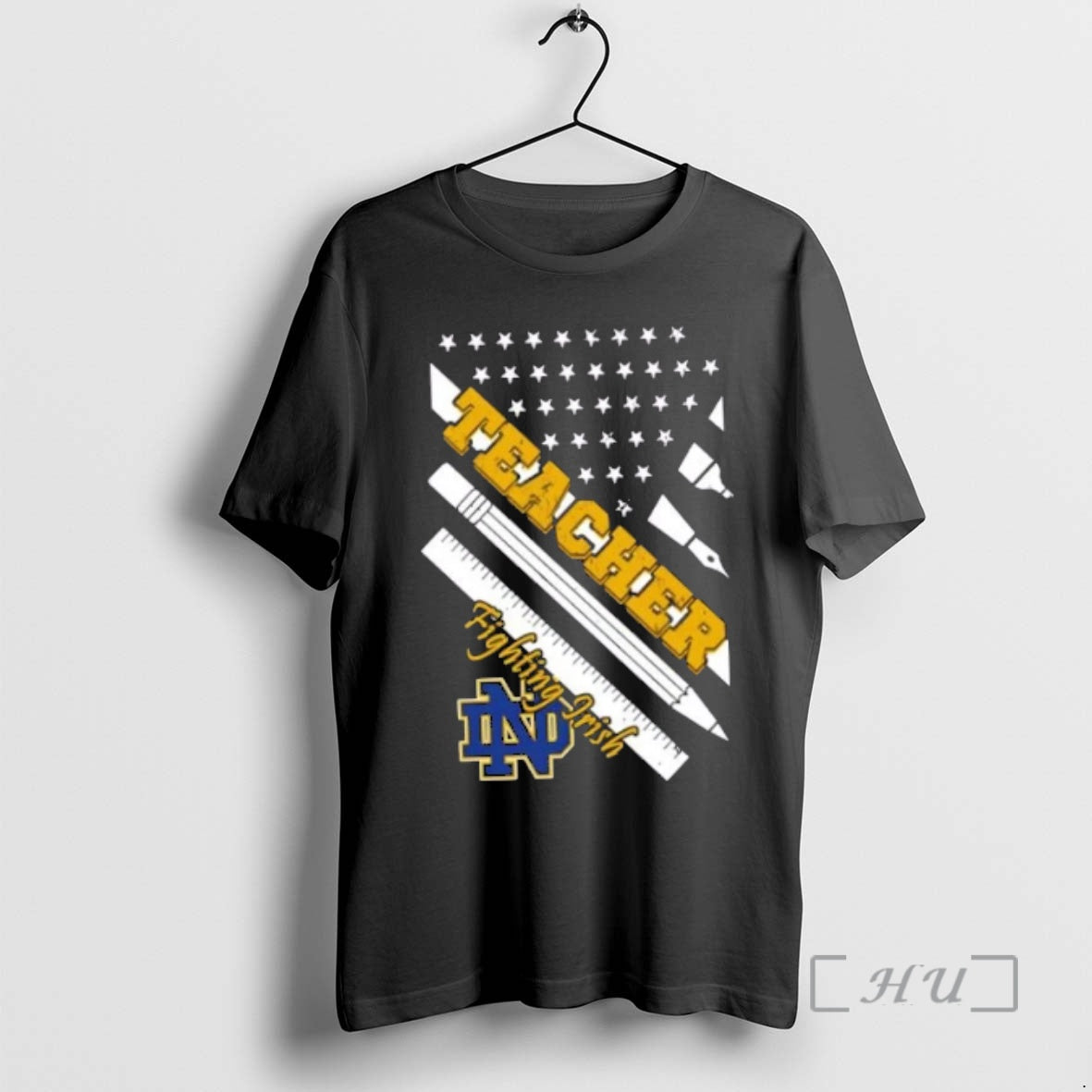 Officials Notre Dame Fighting Irish X Teacher American Flag T-Shirts, Hoodie, Sweatshirt | TeeSparky.com