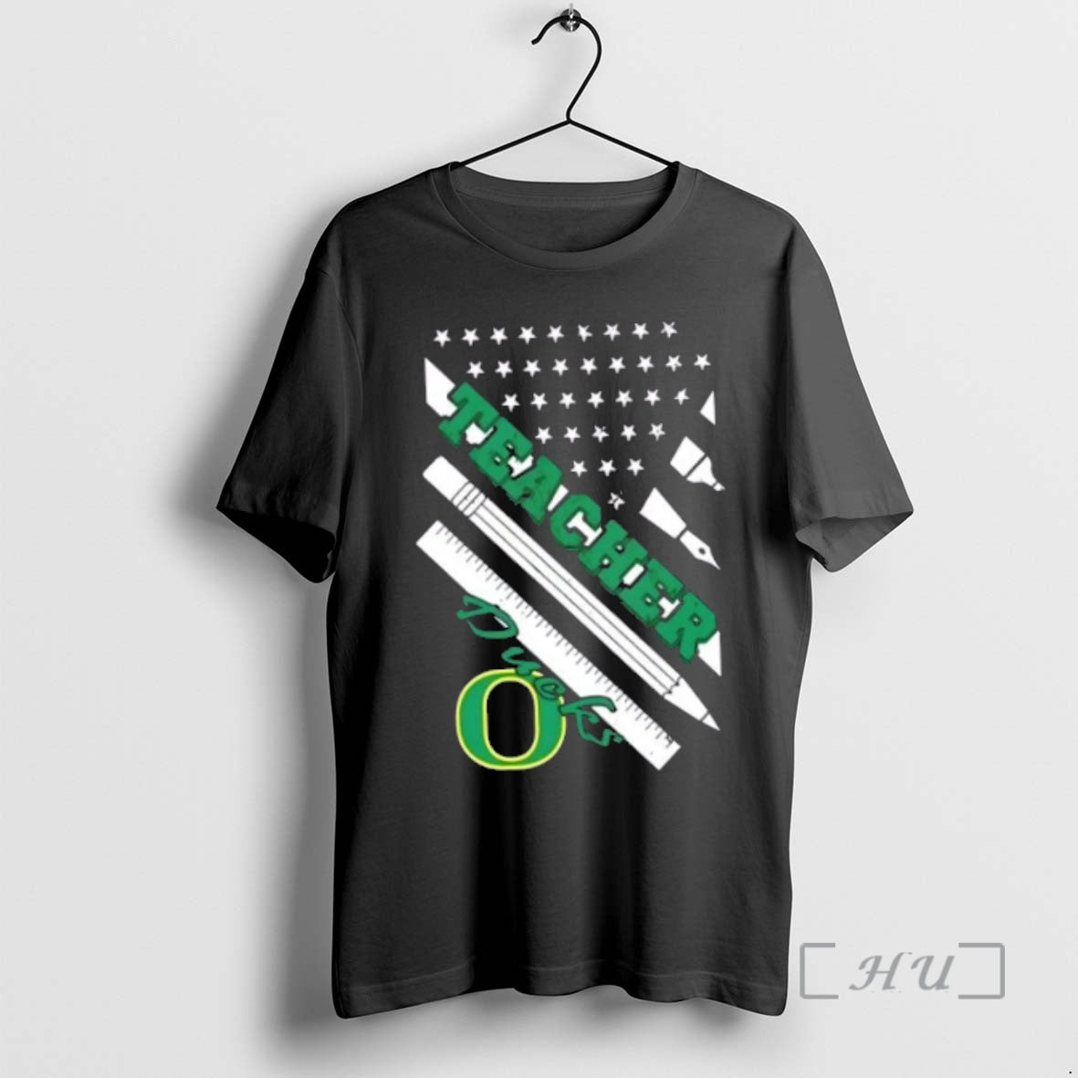 Officials Oregon Ducks X Teacher American Flag T-Shirts, Hoodie, Sweatshirt