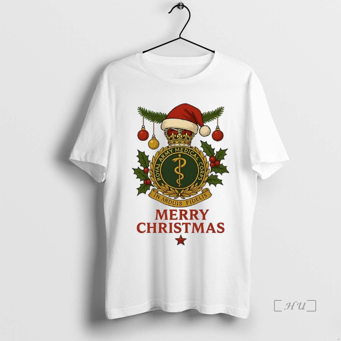 Officials Royal Army Medical Corps In Arduis Fidelis Logo Merry Christmas Premium T Shirts Sweater Hoodie, Sweatshirt
