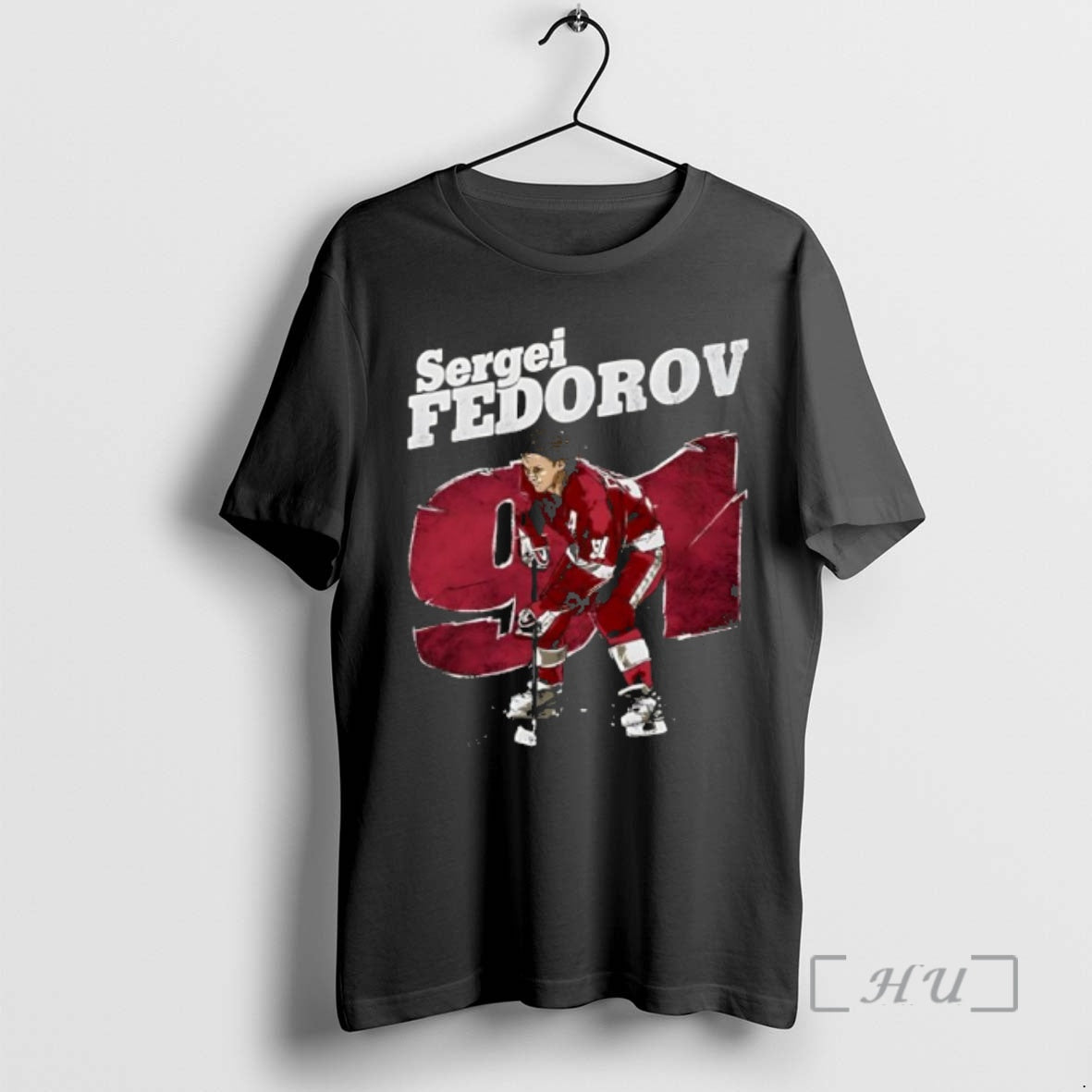 Officials Sergei Fedorov 91 Detroit Hockey Player Retro T-Shirts, Hoodie, Sweatshirt