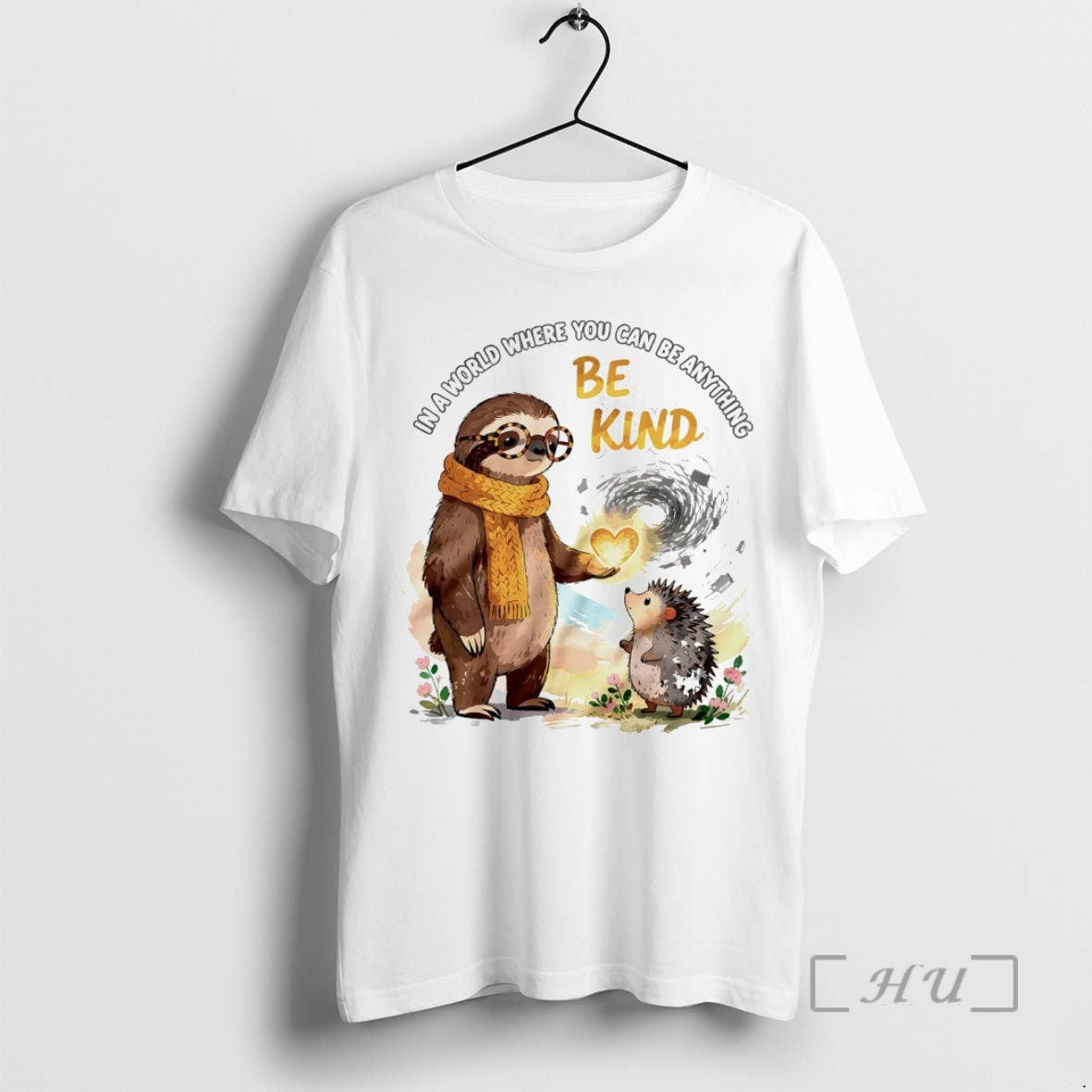 Officials Sloth In A World Where You Can Be Anything Be Kind Premium T Shirts Hoodie, Sweatshirt | TeeSparky.com