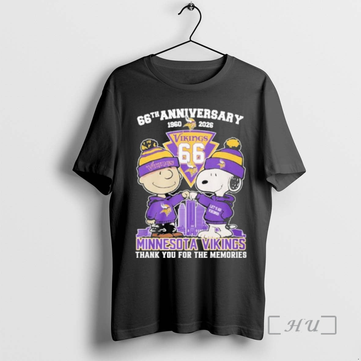 Officials Snoopy And Charlie Brown Fist Bump X Minnesota Vikings 66th Anniversary 1960 2026 Premium T-Shirts, Hoodie,...
