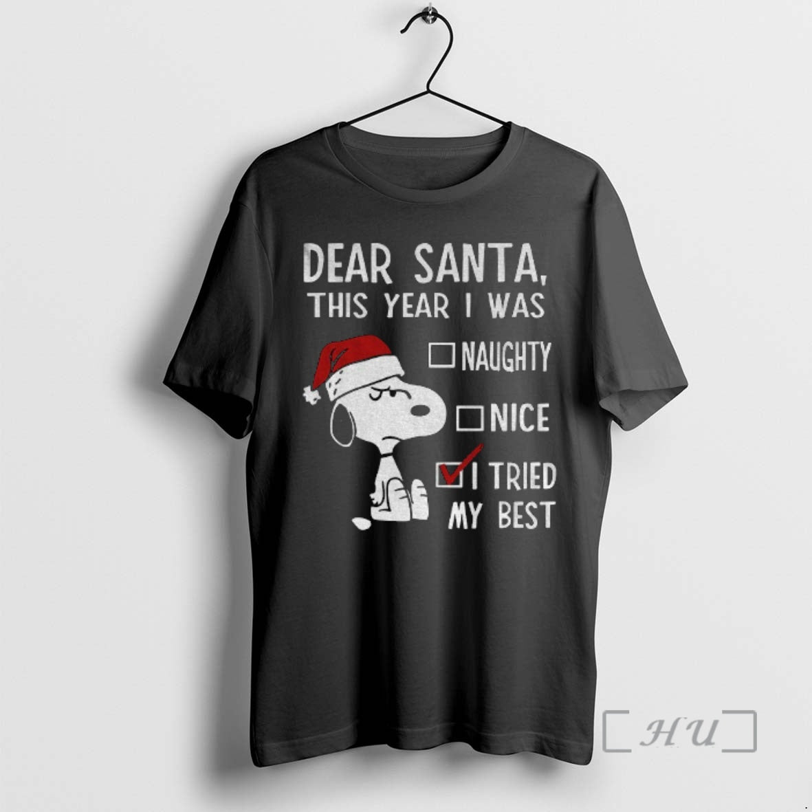 Officials Snoopy Dear Santa This Year I Was Naughty Nice I Tried My Best Merry T-Shirts, Hoodie, Sweatshirt | TeeSparky.com